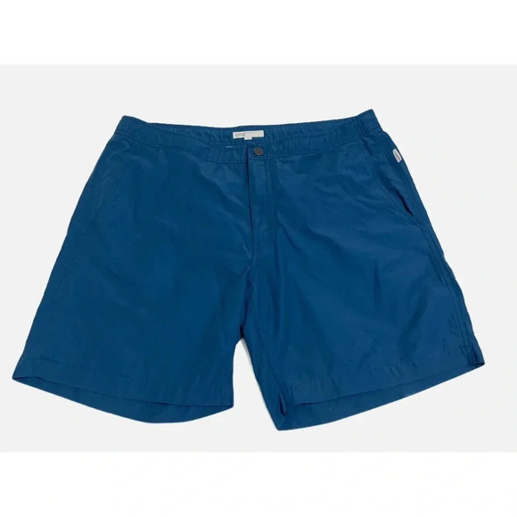 Onia Swim Trunks Men’s Size 36 Blue Calder 7.5” Lightweight Lined Pockets - Picture 1 of 9